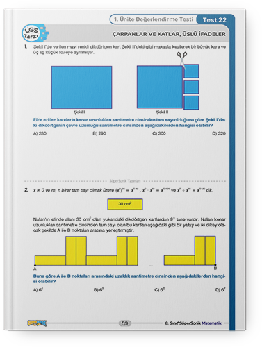 8. Sınıf Matematik Supersonik